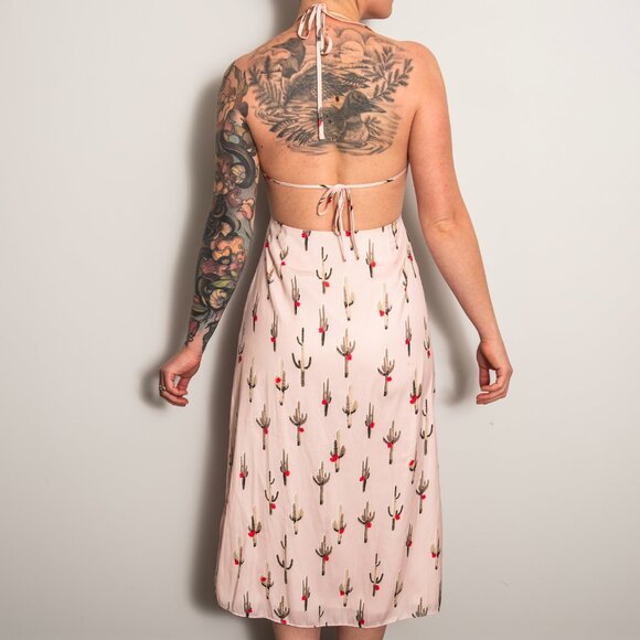 Dolce Vita Pink Backless Cacti Dress - Picture 3 of 13